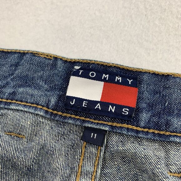 Vintage 2002 Y2K Tommy Hilfiger Flare Boot Cut Leg Jeans 11 Low Rise Blue Denim - Picture 5 of 11